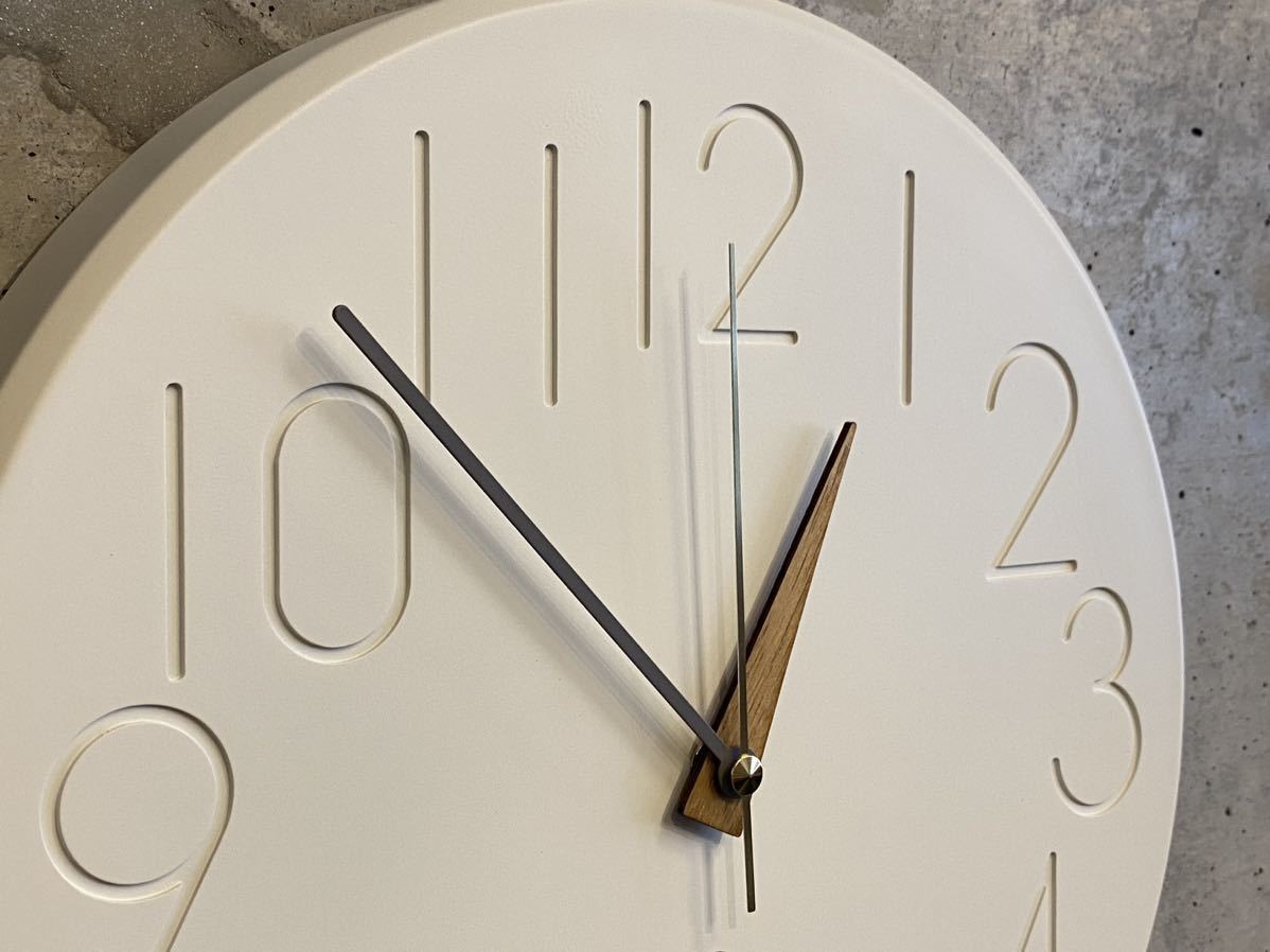 SMOOK Wall clock レジン+ウッド スウィープムーブメント(検,北欧ビンテージ,ミッドセンチュリー,イームズ,50's,60's,ジョージネルソン_画像3