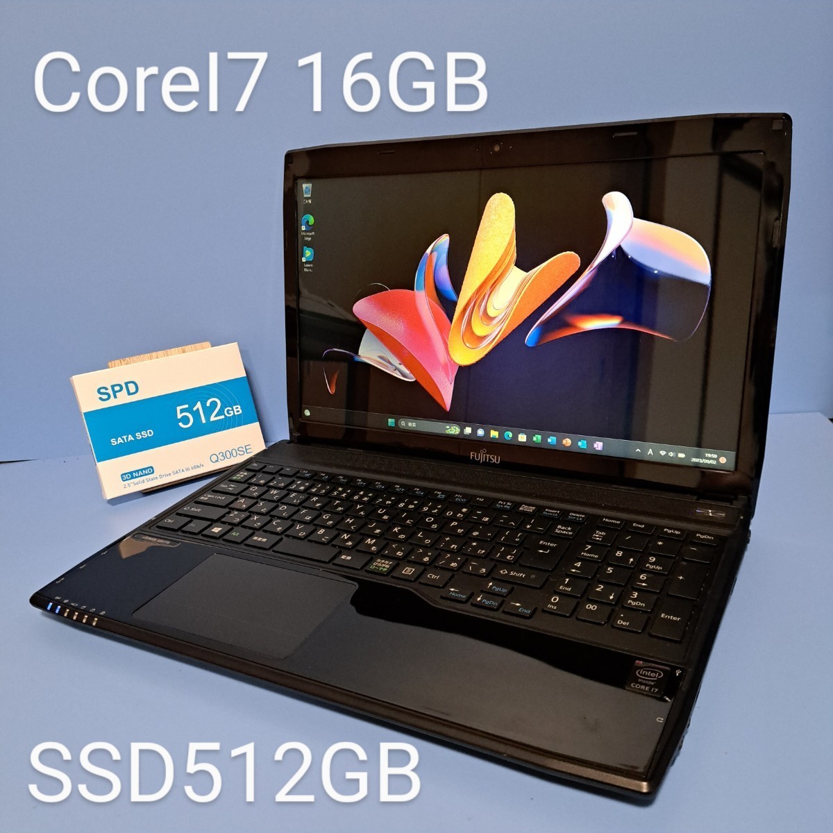 ☆最強Corei7☆メモリ16GB/新品SSD512GB/LIFEBOOK/AH47/M/ブルーレイ