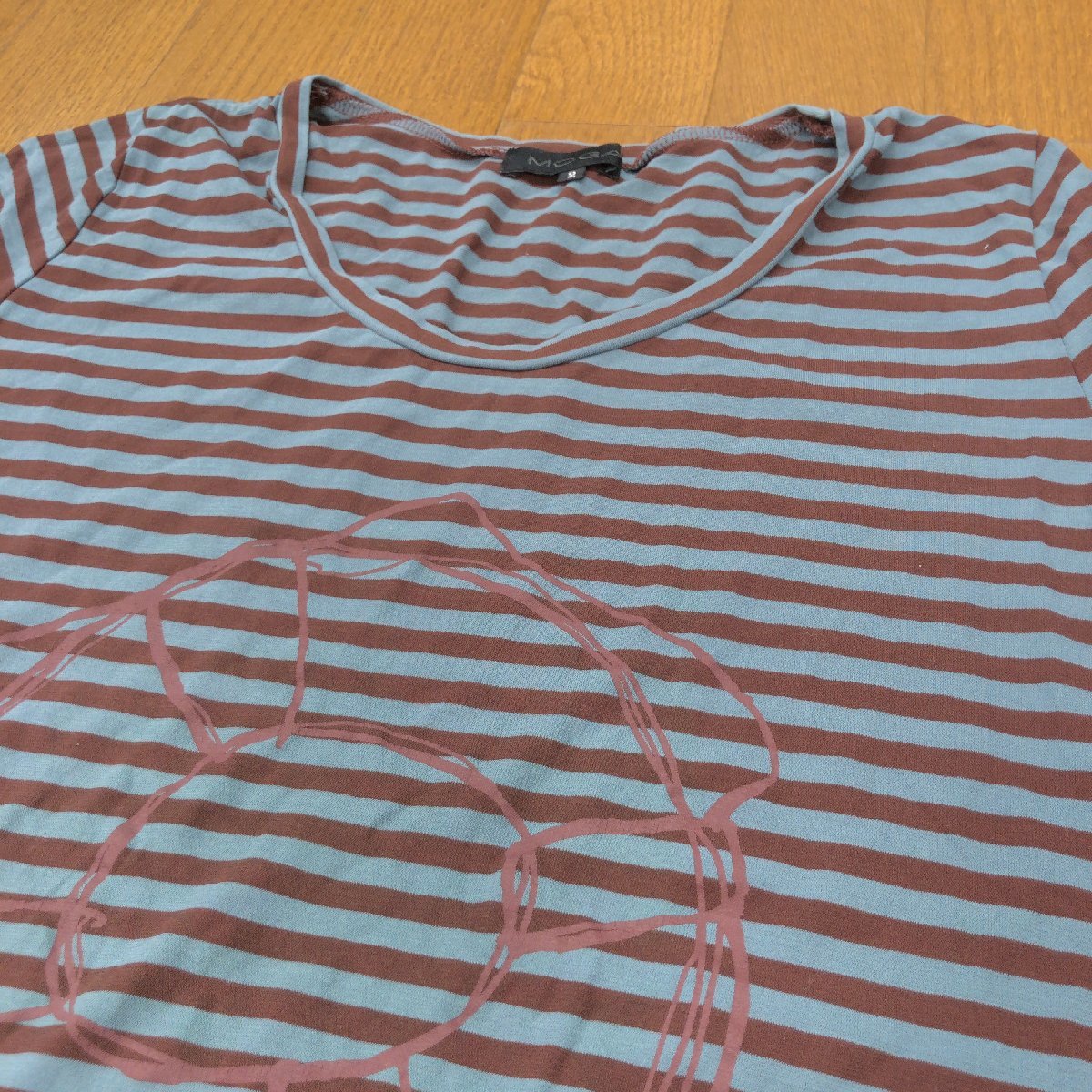 美品 MOGA モガ ボーダー カットソー 3点セット 2(M) まとめ 半袖 Tシャツ 国内正規品 レディース 女性用 婦人の画像4