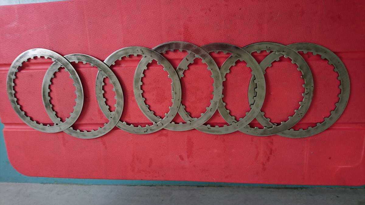 # Suzuki / Gamma 400* clutch / driven plate /7 pieces set / disk / original / old car / rare *RG400/RG500/HK31A(