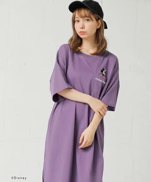 2回着用Honeys ハニーズ ディズニーコラボワンピース(ミッキー 2回着用Honeys ハニーズ ディズニーコラボワンピース(ミッキー