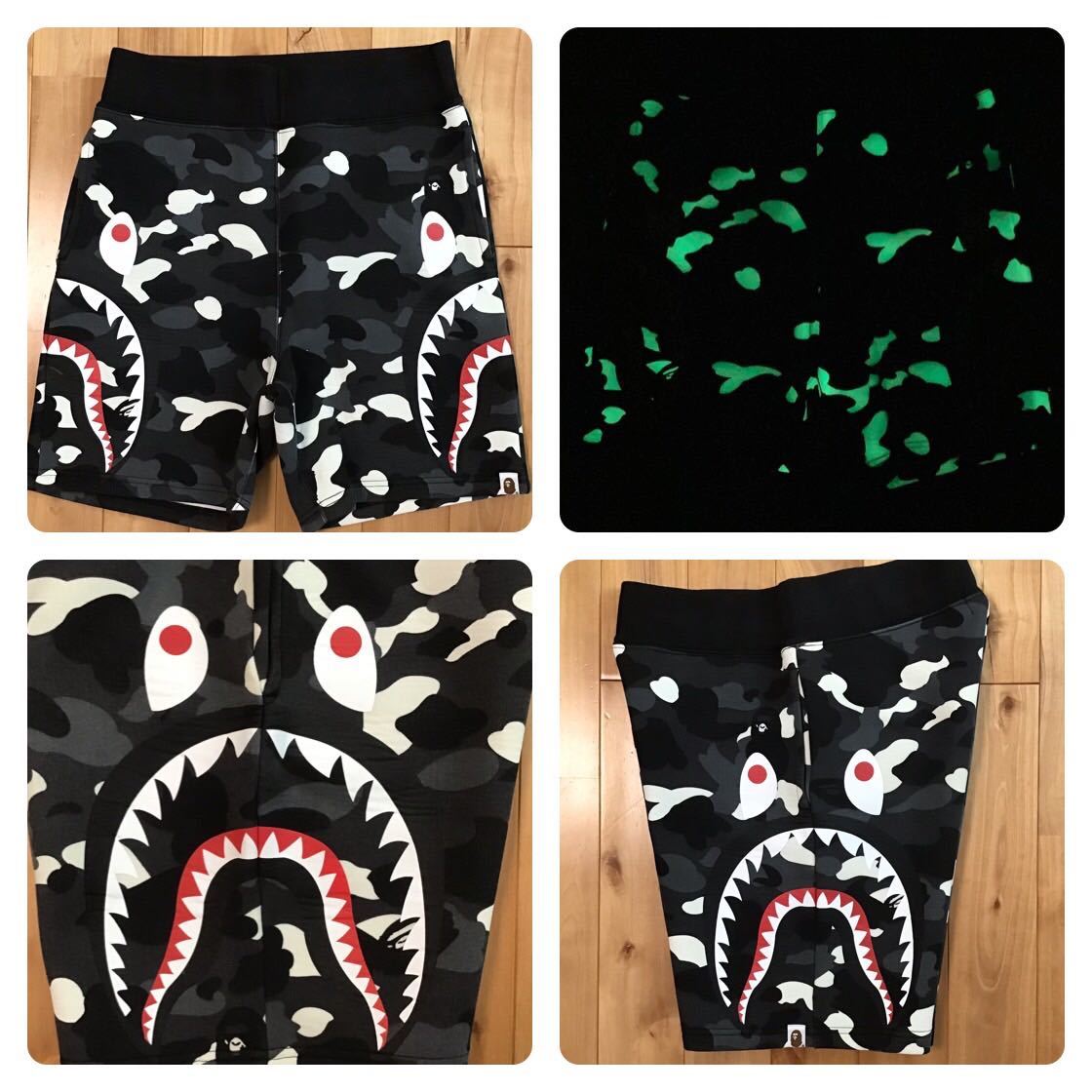 ★蓄光★ City camo シャーク ハーフパンツ Sサイズ ショーツ a bathing ape BAPE shark shorts エイプ ベイプ アベイシングエイプ i222