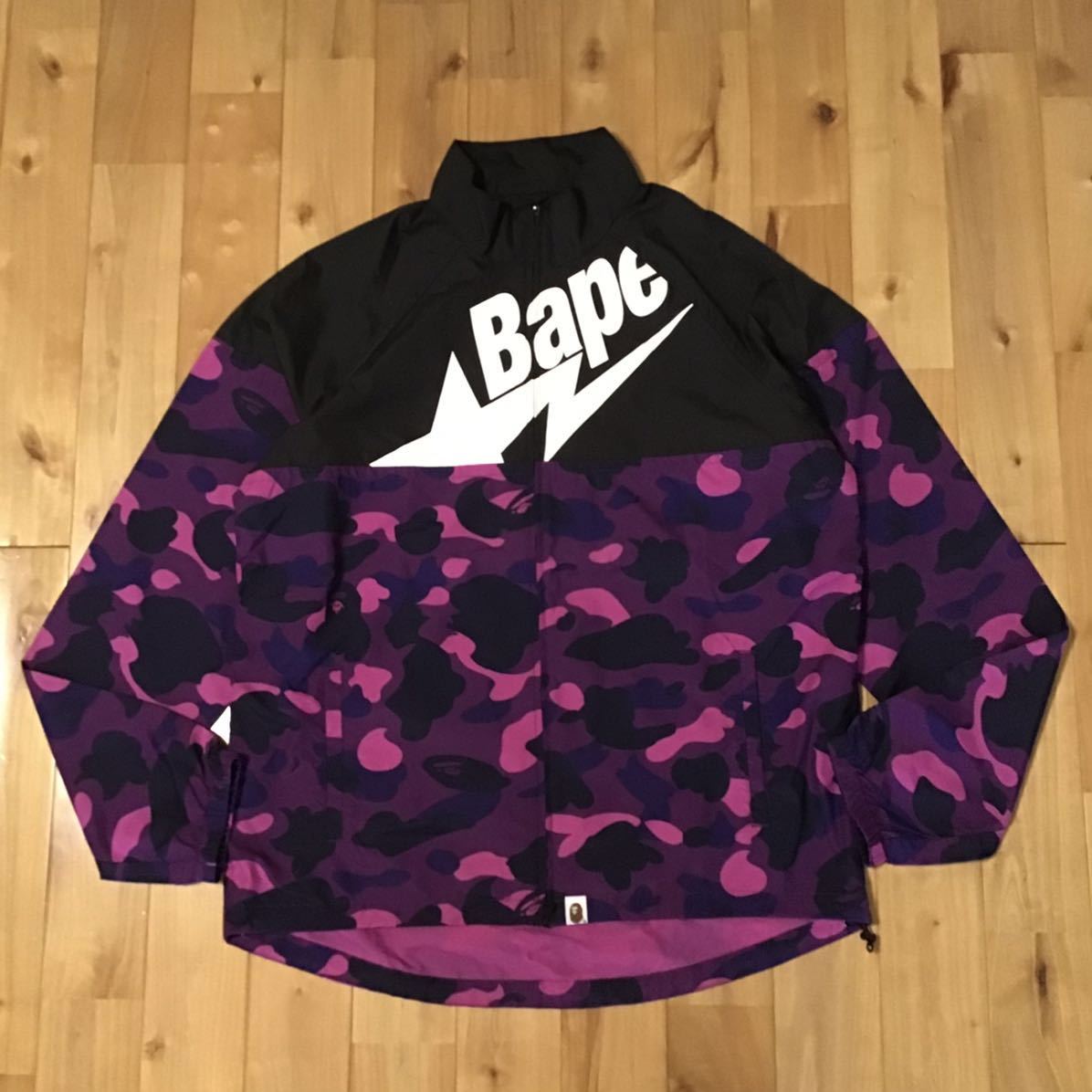 玄関先迄納品 camo Purple Jacket Cycle LOGO STA BAPE ☆XL☆ a w698