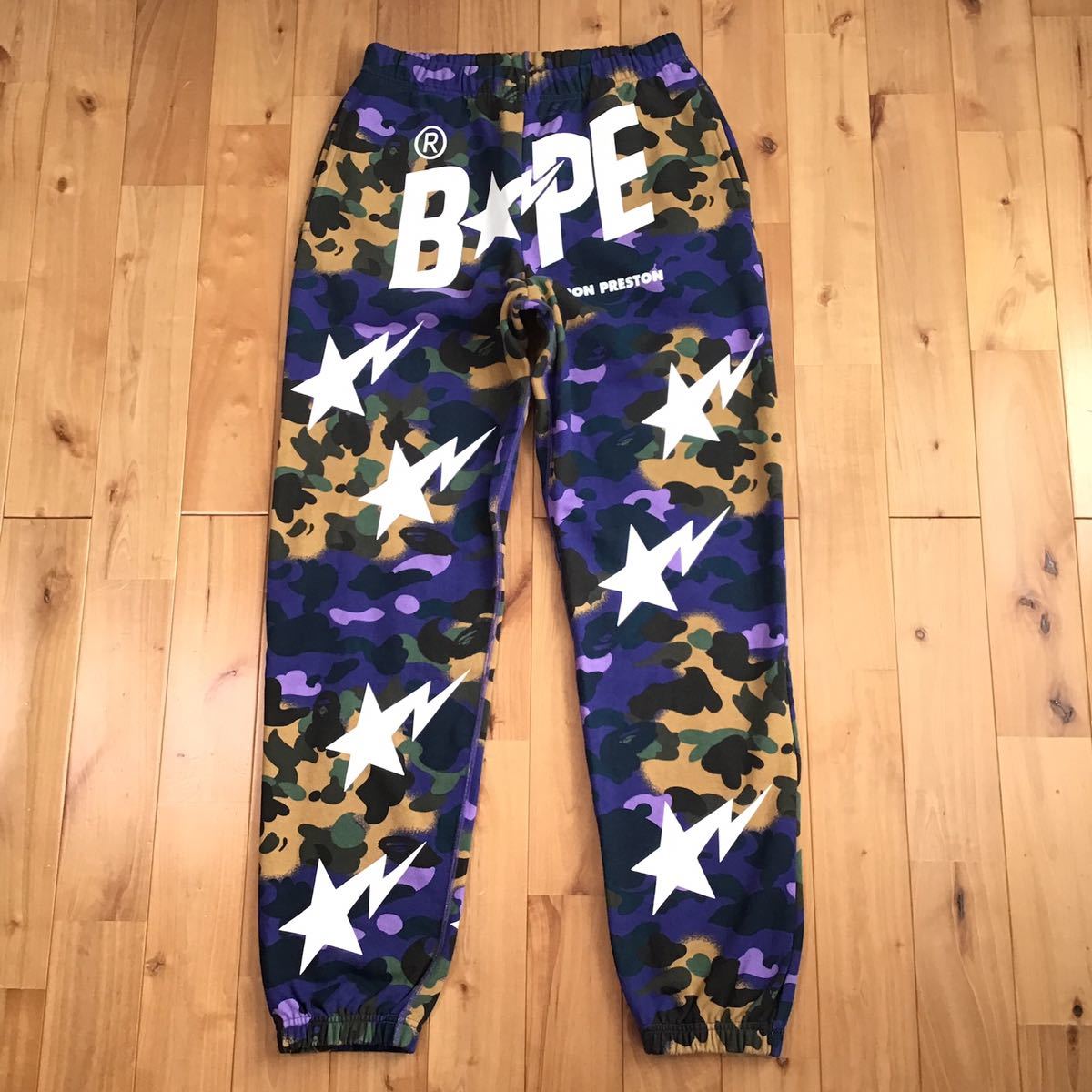 大感謝セール】 a Sサイズ スウェットパンツ camo BAPE × PRESTON