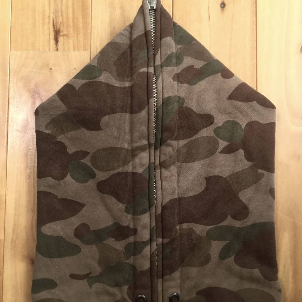 1st camo brown full Zip Parker S size BAPE full zip hoodie a bathing ape Ape Bape A Bathing Ape camouflage w6