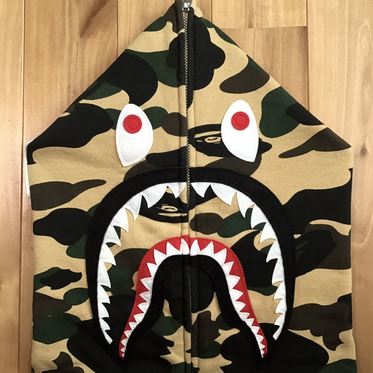公式 shark パーカー シャーク yellow camo 1st ☆XL☆ full az0 迷彩