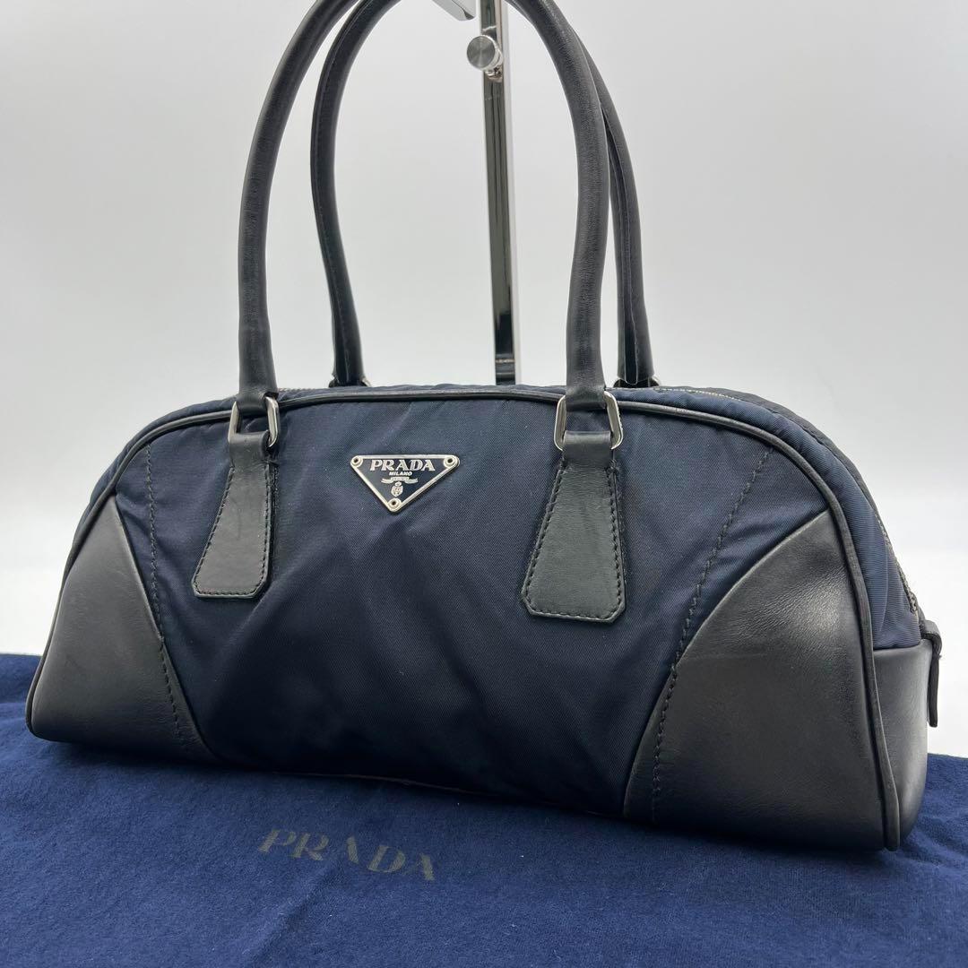 日本産】 ✨良品 PRADA プラダ ハンドバッグ ブラック ナイロン 