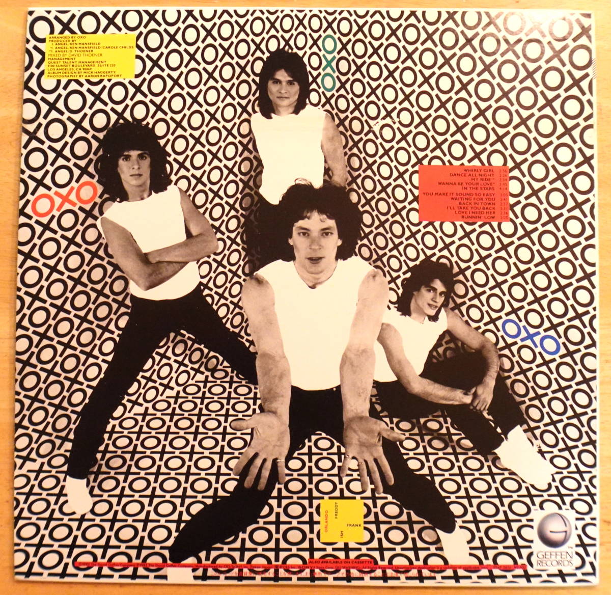 【 国内盤 】1983年 OXO オクソ POPにEYEして GEFFEN 25AP2613 ■試聴済み■_画像3