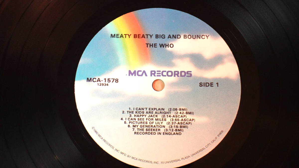 【 US盤 再発盤 】THE WHO MEATY BEATY BIG AND BOUNCY MCA-1578 ■試聴済み■_画像7