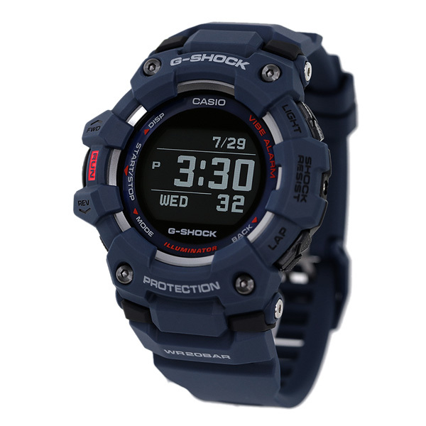 G-SHOCK Gショック メンズ 腕時計 ジースクワッド GBD-100-2DR CASIO カシオ 時計 Bluetooth ブラック×ネイビー 時計_画像2