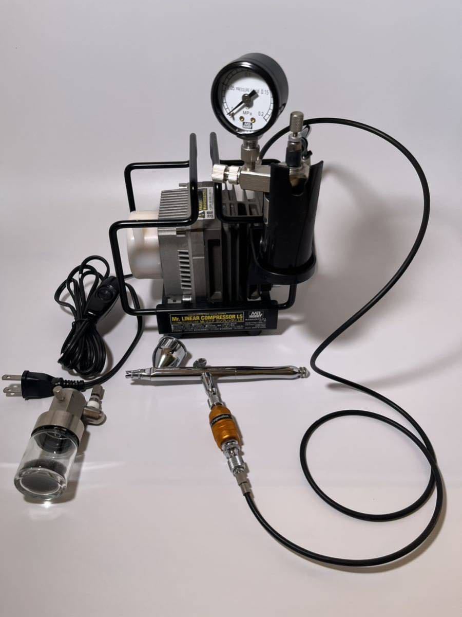 GSIクレオス Mr.リニアコンプレッサー L5/エアブラシセット GSIクレオス Mr.リニアコンプレッサー L5/エアブラシセット
