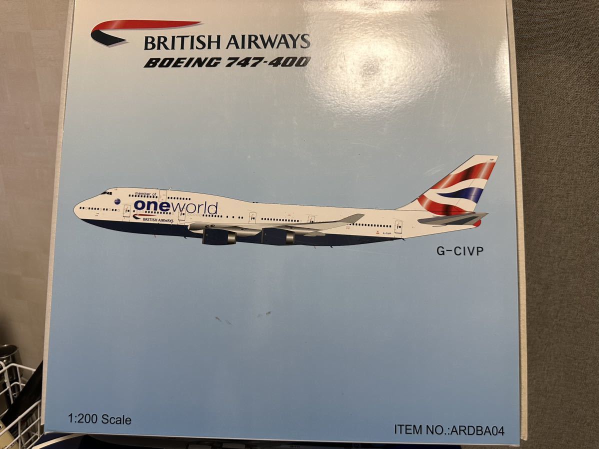 ARD Inflight 200 British Airways B747-400 One World 1/200 DIECAST G-CIVP