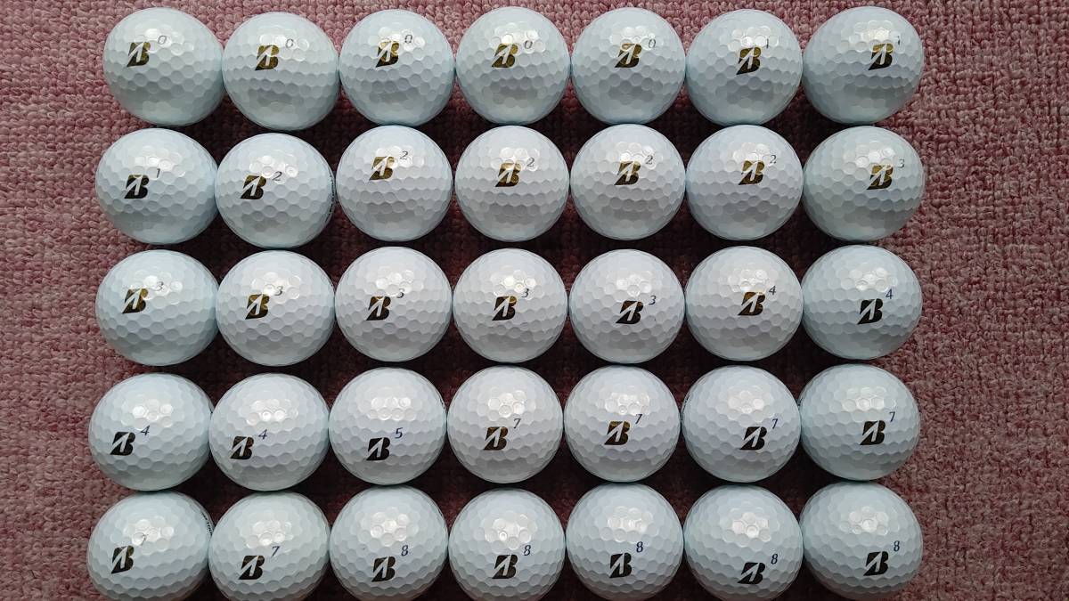 ２０２２　ブリヂストンゴルフ　TOUR　B　XS　パールホワイト　ロストボール　３５個