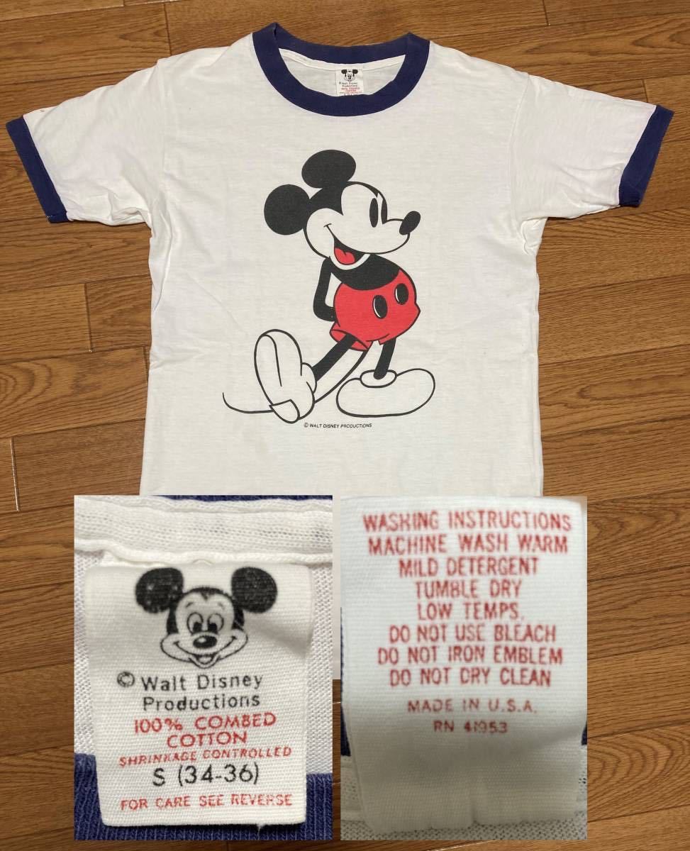ビンテージ ミッキー 70s 80s USA製 Disney Mickey Mouse vintage
