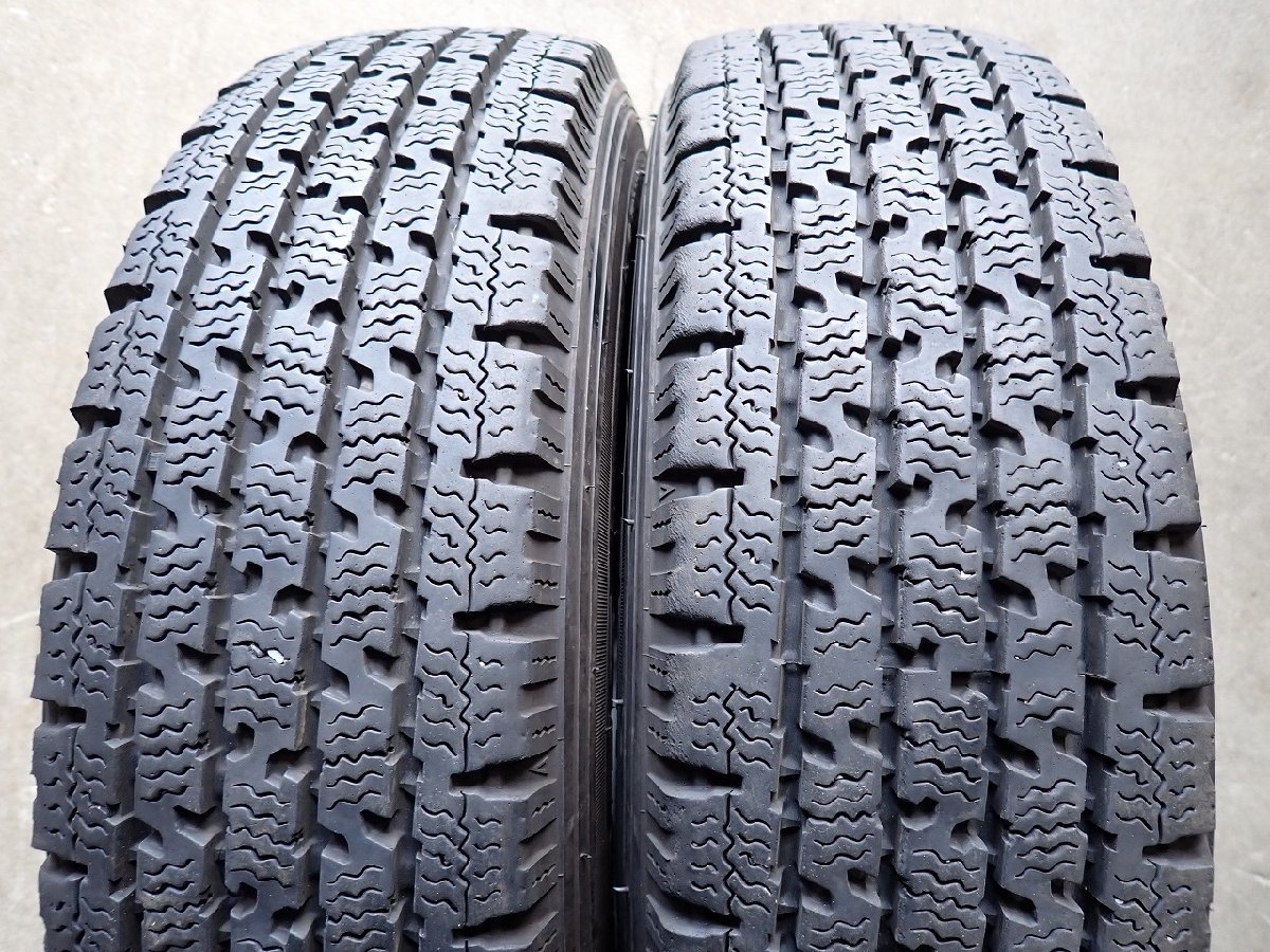 YS1235【送料無料145/80R12 80/78N】ダイハツ純正スチール ハイゼット純正 2021年製 中古スタッドレス ■12×4J 100/4H ET約40■_画像3