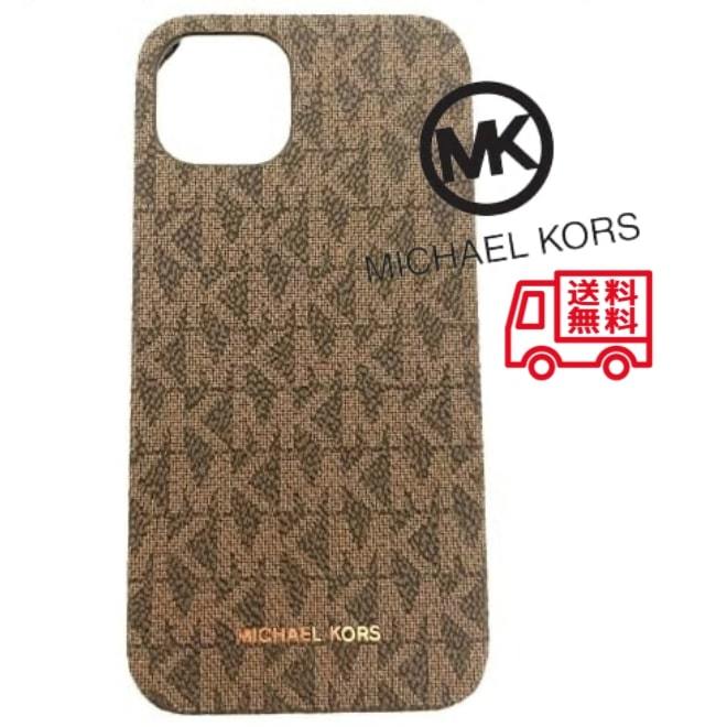 ◆ 新品 未使用 正規品◆マイケルコース Michael Kors iPhone13ケース ブラウン スマホケース カバー レディース メンズ MKマーク MK-402_画像1