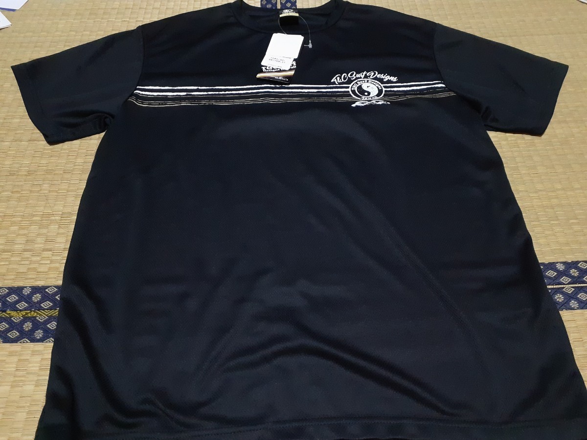 【新品】T&C surf 速乾半袖Tシャツ L 黒×白_画像1