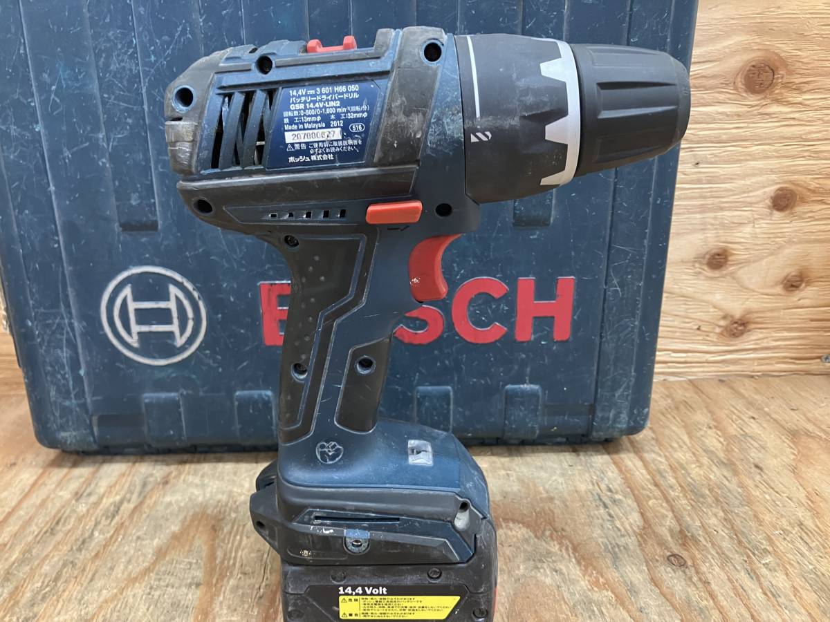 【4-0928-TS-10】BOSCH ボッシュ GSR14.4V-LIN2 バッテリードライバドリル【中古動作品】_画像6