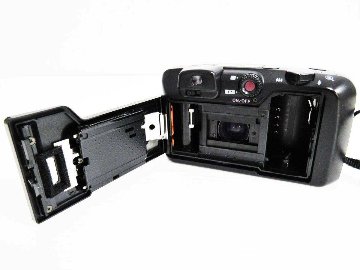 ペンタックス PENTAX ESPIO 115 ブラック フィルムカメラ AF ZOOM 38mm-115mm リモコン付 8082334 動作未確認品 ジャンク品 kdの画像9