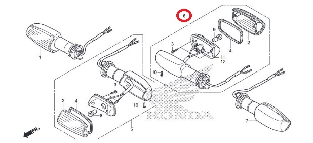 HONDA 純正 CBF125T 右リアウインカー #33600-KYY-B01_画像2