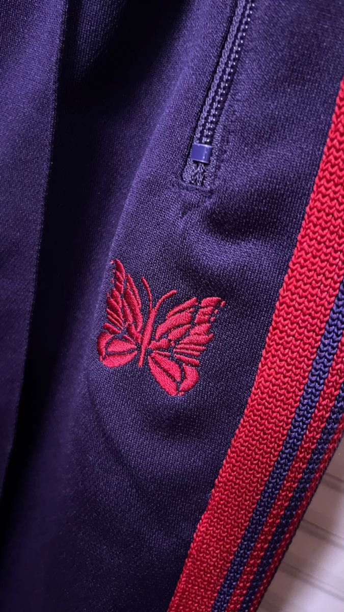 Needles トラックパンツ ブーツカット 紫×赤 S 22AW|Yahoo Needles トラックパンツ ブーツカット 紫×赤 S 22AW|Yahoo