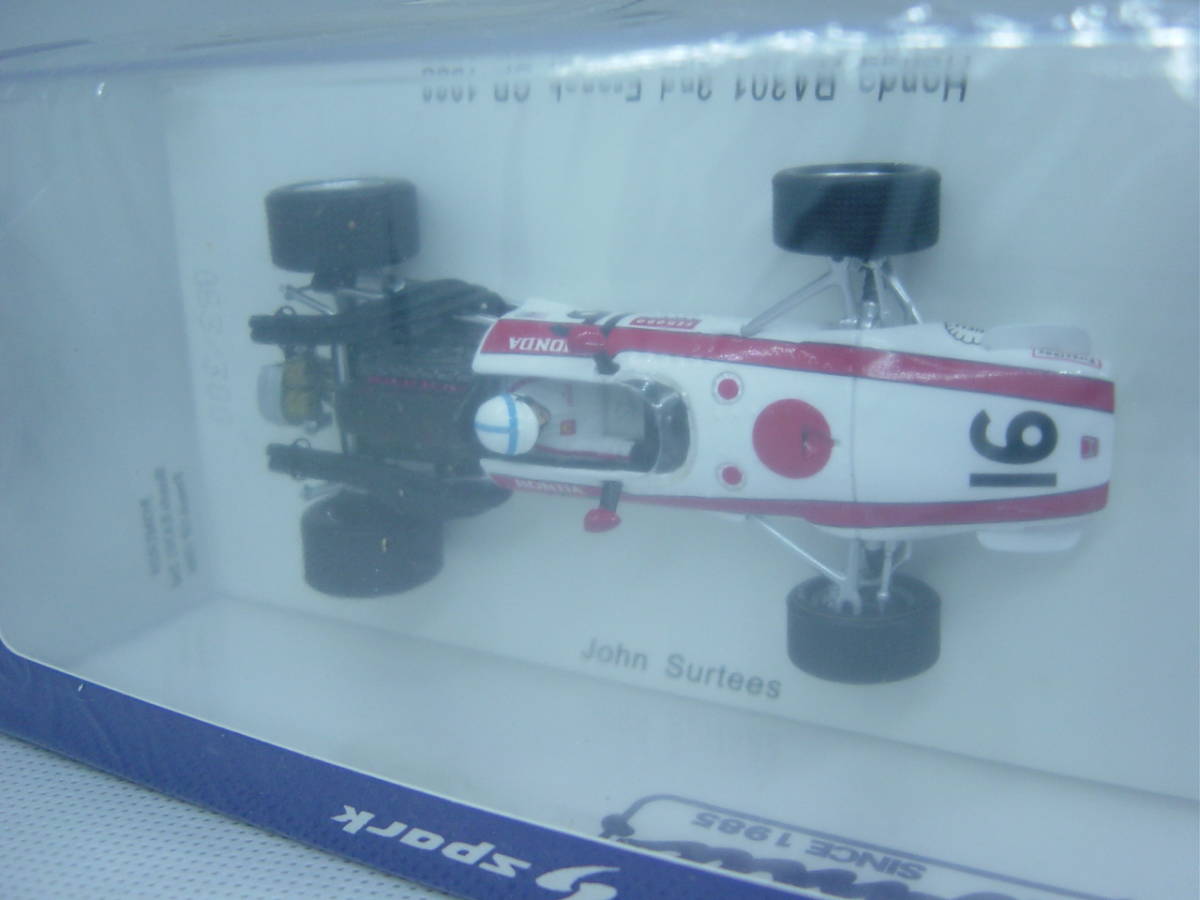 送料350円～ spark ロム別注 1/43 Honda RA301 2nd French GP 1968 #16 