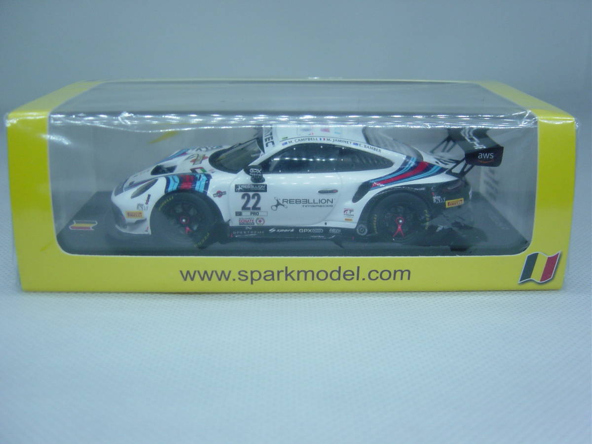 送料350円～ spark 1/43 Porsche 911 GT3 R GPX Martini Racing 24H Spa 2021 #22 M.Campbell/E.Bamber/M.Jaminet ポルシェ マルティニ