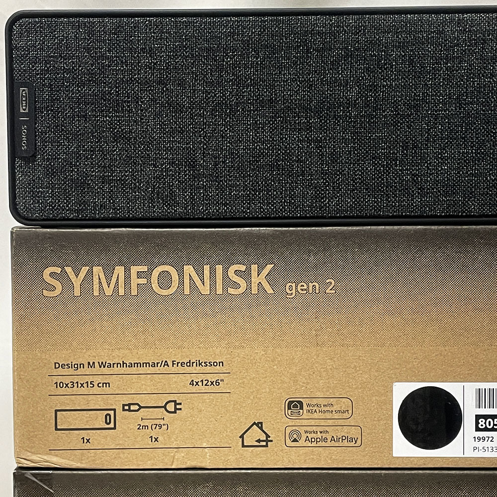 送料無料・超美品 IKEA SYMFONISK SONOS ブラック/第2世代 2台セット