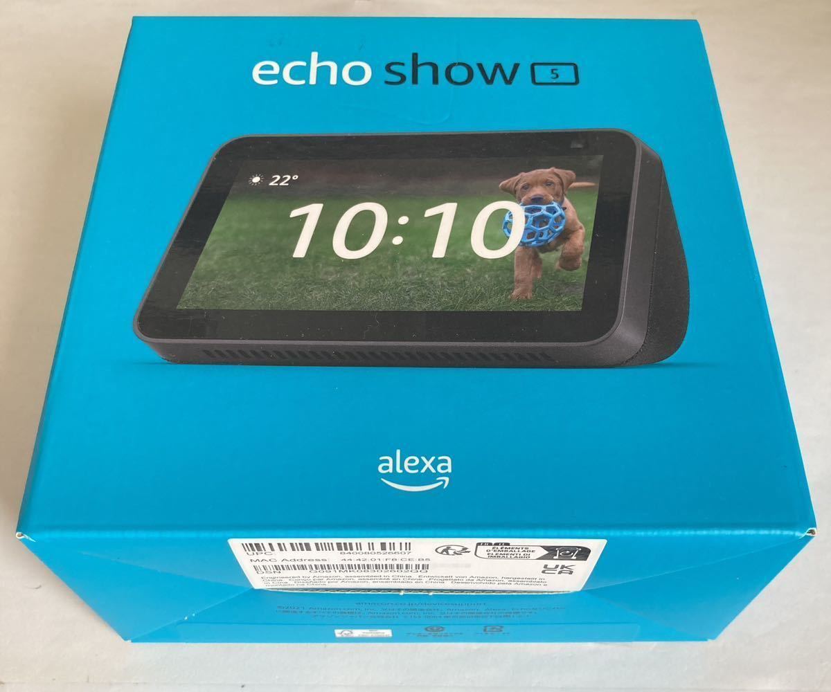 新品 未使用 Amazon Echo Show 5 第2世代 チャコール スマート