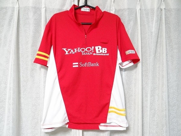  rare SoftBank Yahoo! Japan YAHOO!BB JAPAN Broadband campaign girl polo-shirt M size 