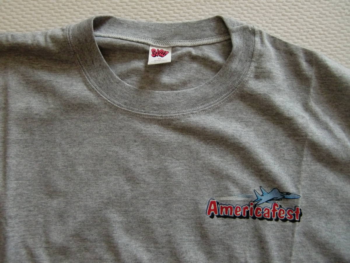 【未使用】Americafest 米空軍嘉手納基地祭で入手Ｔシャツ サイズＸＬの画像3