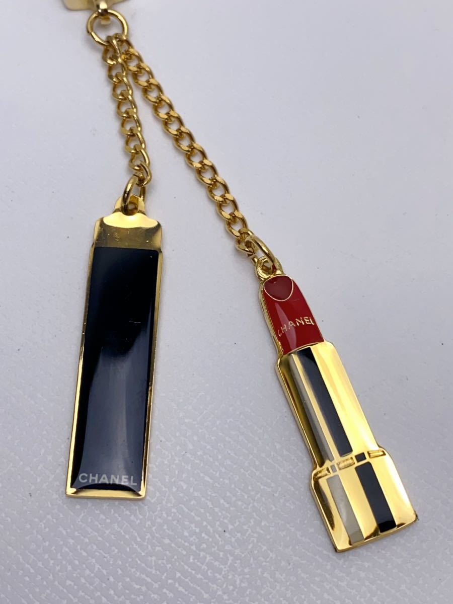 B260 未使用 非売品 CHANEL シャネル ROUGE ALLURE CLICK キーホルダー チャーム ストラップ ノベルティ ルージュ アリュール