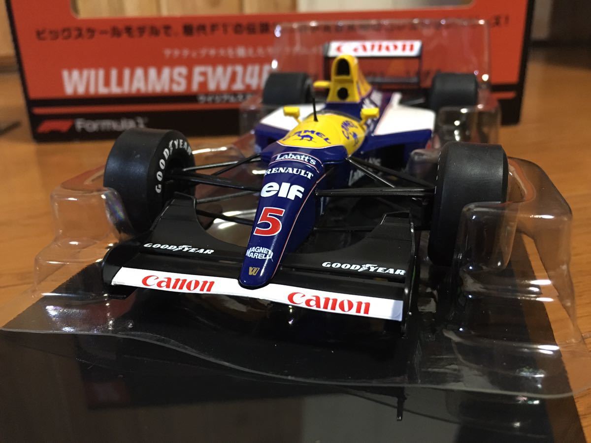 絶版　ビッグスケールF1コレクション ウィリアムズFW14B ナイジェル　マンセル　キャメル仕様　デアゴスティーニ　DeAGOSTINI 1/24_画像1