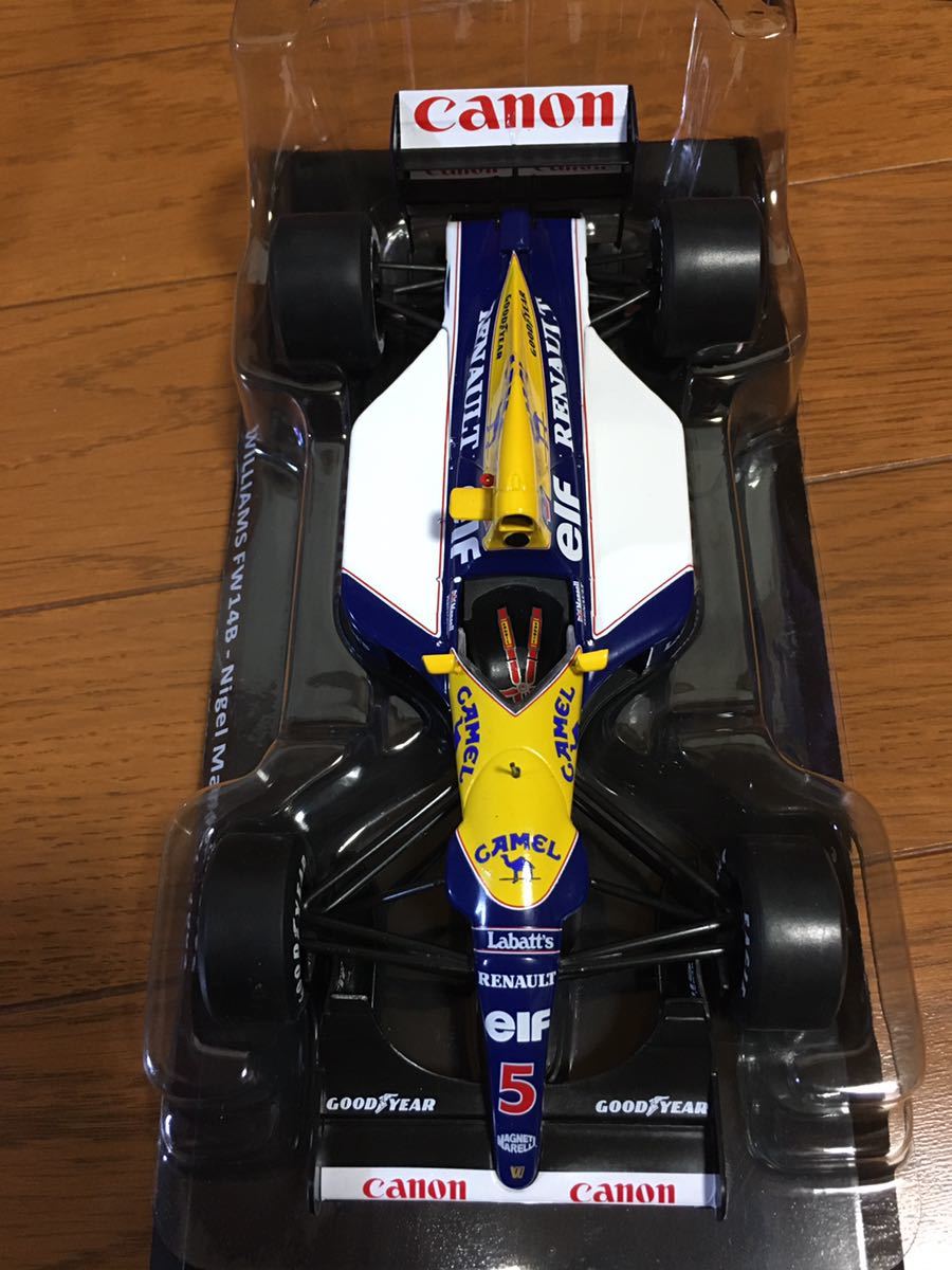 絶版　ビッグスケールF1コレクション ウィリアムズFW14B ナイジェル　マンセル　キャメル仕様　デアゴスティーニ　DeAGOSTINI 1/24_画像7