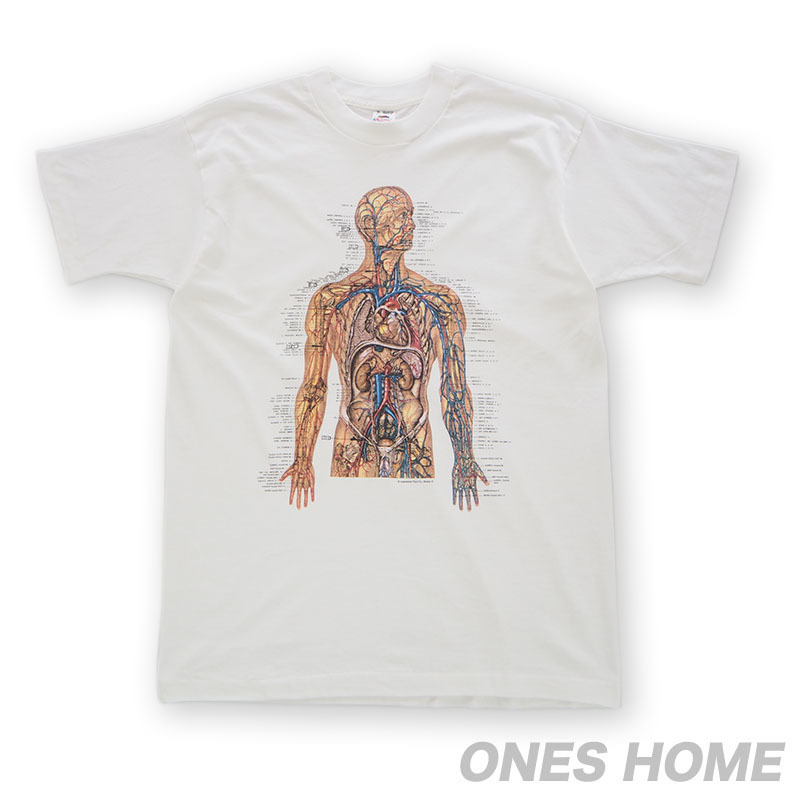 90s Anatomical Chart T-shirt human body model Cart ko bar nvintage Vintage rare ultra rare 