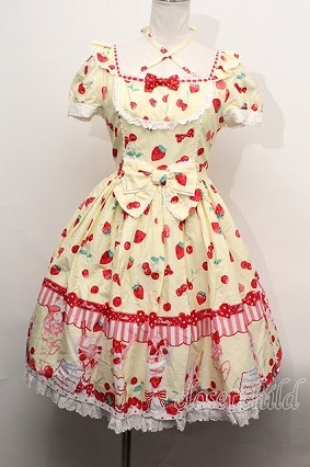 大きな取引 Angelic Pretty Strawberry Parlourワンピース 23-02-03