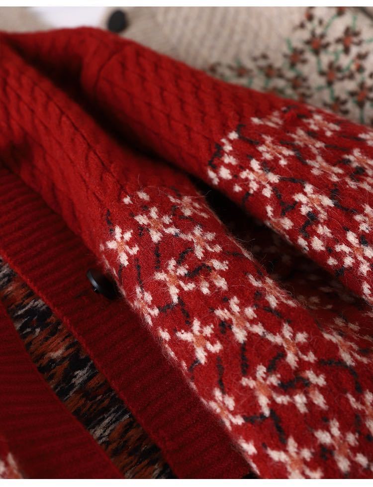 トップス　ニットコート　ニットセーター　羽織り物ニットカーディガン　ロング丈　肌触りいい　柔らかい_画像5