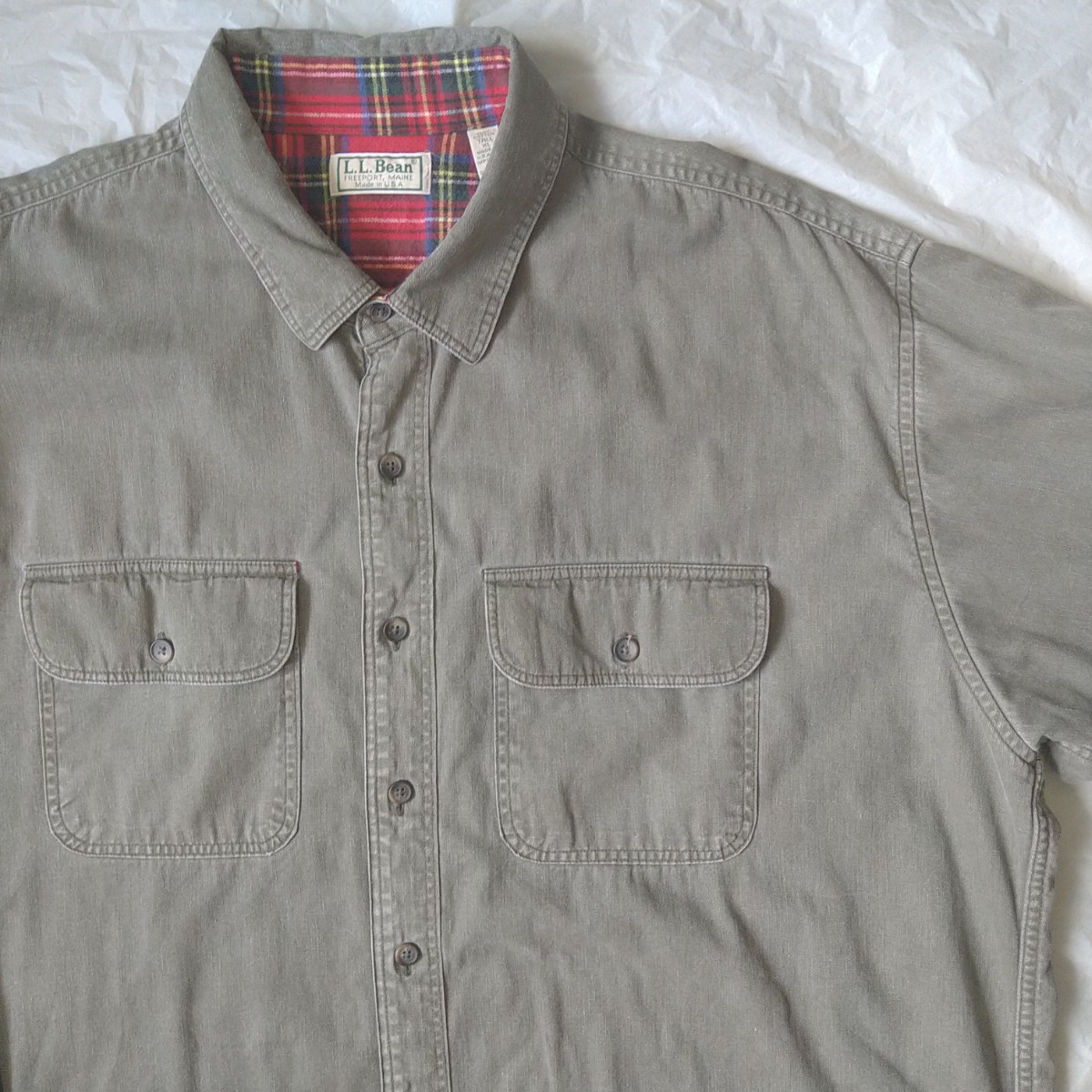 新発売】 ヴィンテージ USA製 L.L.BEAN 90s 裏地フランネル アウトドア