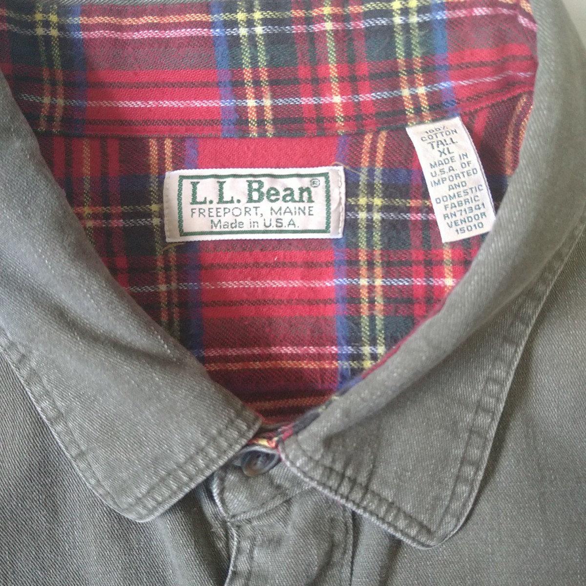 新発売】 ヴィンテージ USA製 L.L.BEAN 90s 裏地フランネル アウトドア