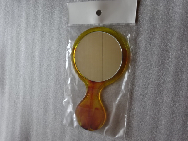  mirror hand-mirror amber pattern 230 jpy sweets color unused unopened prompt decision 