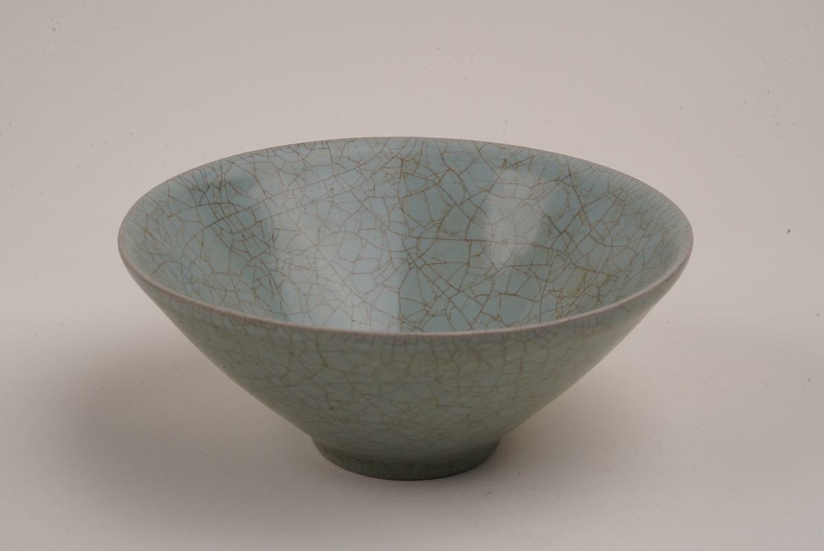 南宋 汝窯 月白釉 茶碗 茶道具 中国古美術 時代物 中国美術