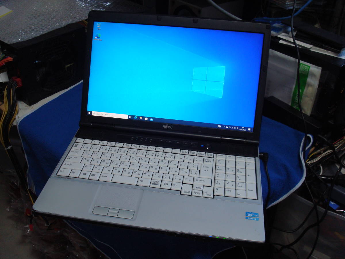 Windows10 Intel i5-3320M 2.60GHz メモリ4GB HD320GB FUJITSU 1920x1080 15.6インチLEDパネル LIFEBOOK E742/F 完動品 送料無料