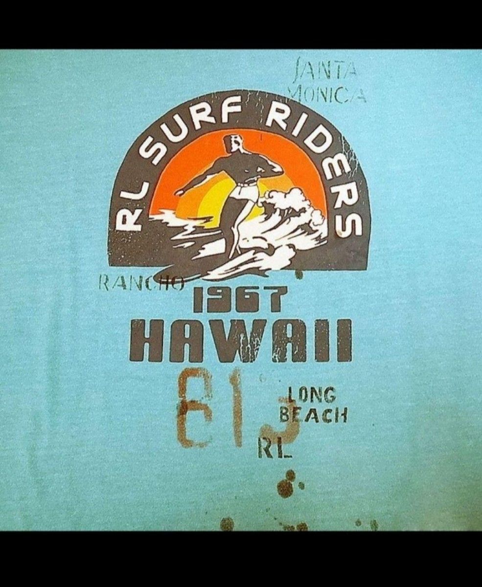 未使用品　POLO RL SURF RIDERS Tee Vintage加工  ラルフローレン 半袖Tシャツ 定価12100円