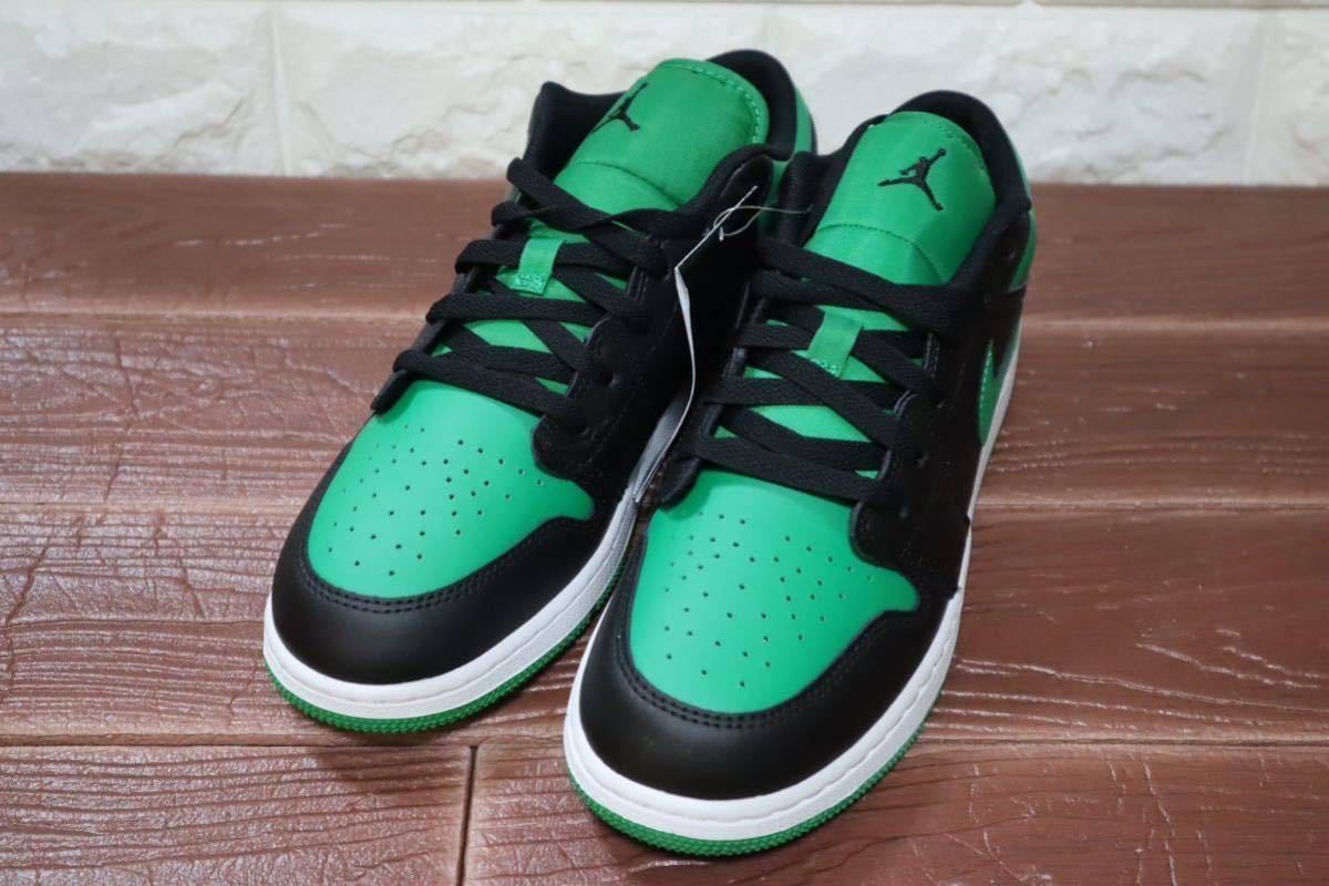 新品 23㎝ NIKE ナイキ　AIR JORDAN 1 LOW (GS) エアジョーダン1 ロー GS グリーン　ブラック　緑_画像3