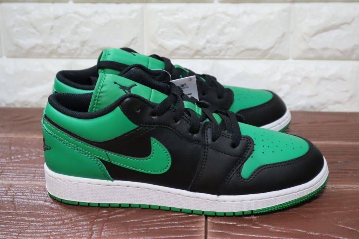 新品 23㎝ NIKE ナイキ　AIR JORDAN 1 LOW (GS) エアジョーダン1 ロー GS グリーン　ブラック　緑_画像4