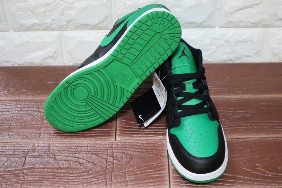 新品 23㎝ NIKE ナイキ　AIR JORDAN 1 LOW (GS) エアジョーダン1 ロー GS グリーン　ブラック　緑_画像8