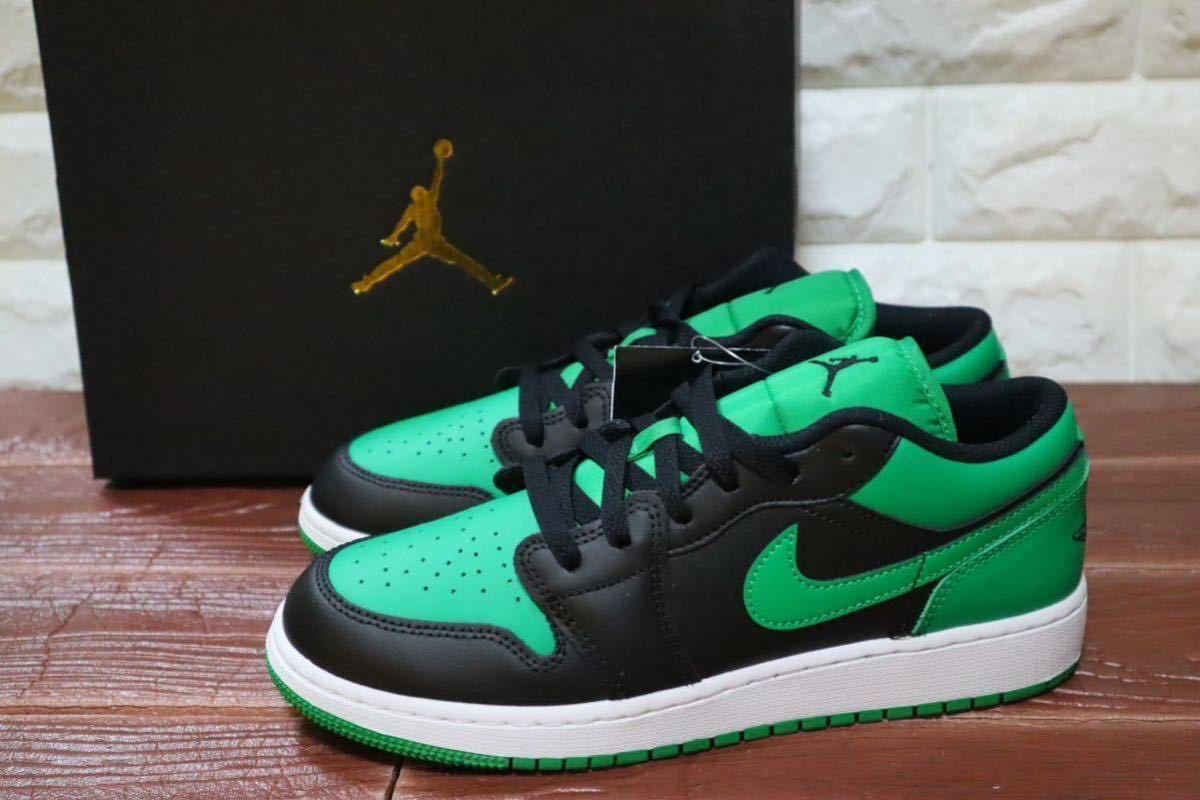 新品 23㎝ NIKE ナイキ　AIR JORDAN 1 LOW (GS) エアジョーダン1 ロー GS グリーン　ブラック　緑_画像1