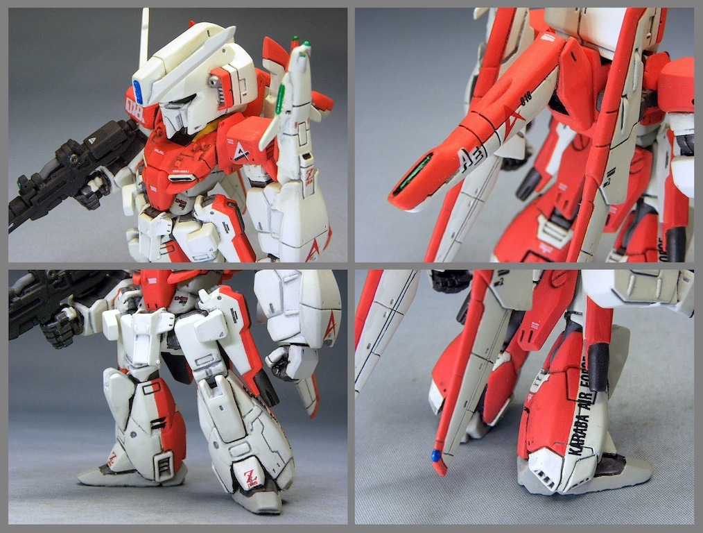 ガンダムコンバージ 改造リペイント Zプラス(テスト機イメージカラー