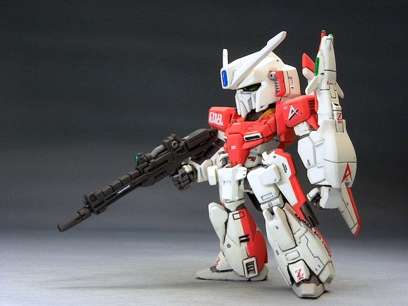 ガンダムコンバージ 改造リペイント Zプラス(テスト機イメージカラー