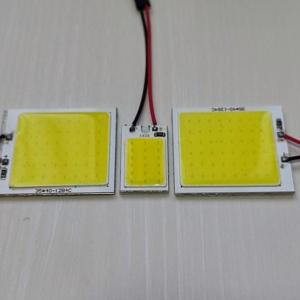 MK53S スペーシアギア 爆光! T10 LED ルームランプ COB全面発光 3個セット ホワイト トヨタ /c48/c18_画像1